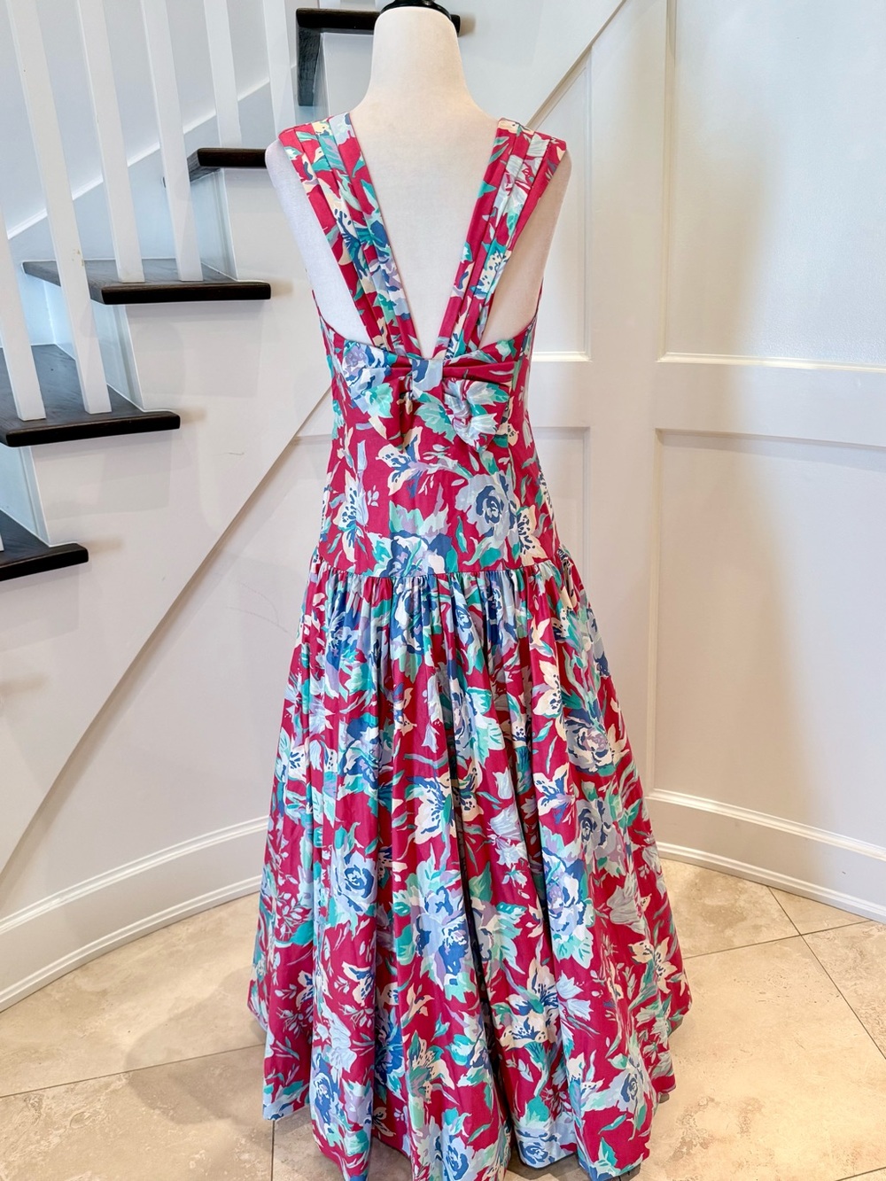 Vintage Laura Ashley Floral Chintz Dress, Size 8 - Picture 10 of 17